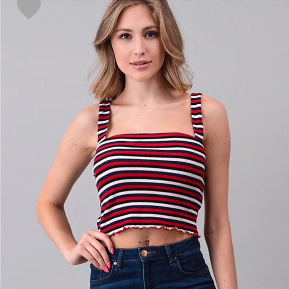 💛Red Combo Blouse